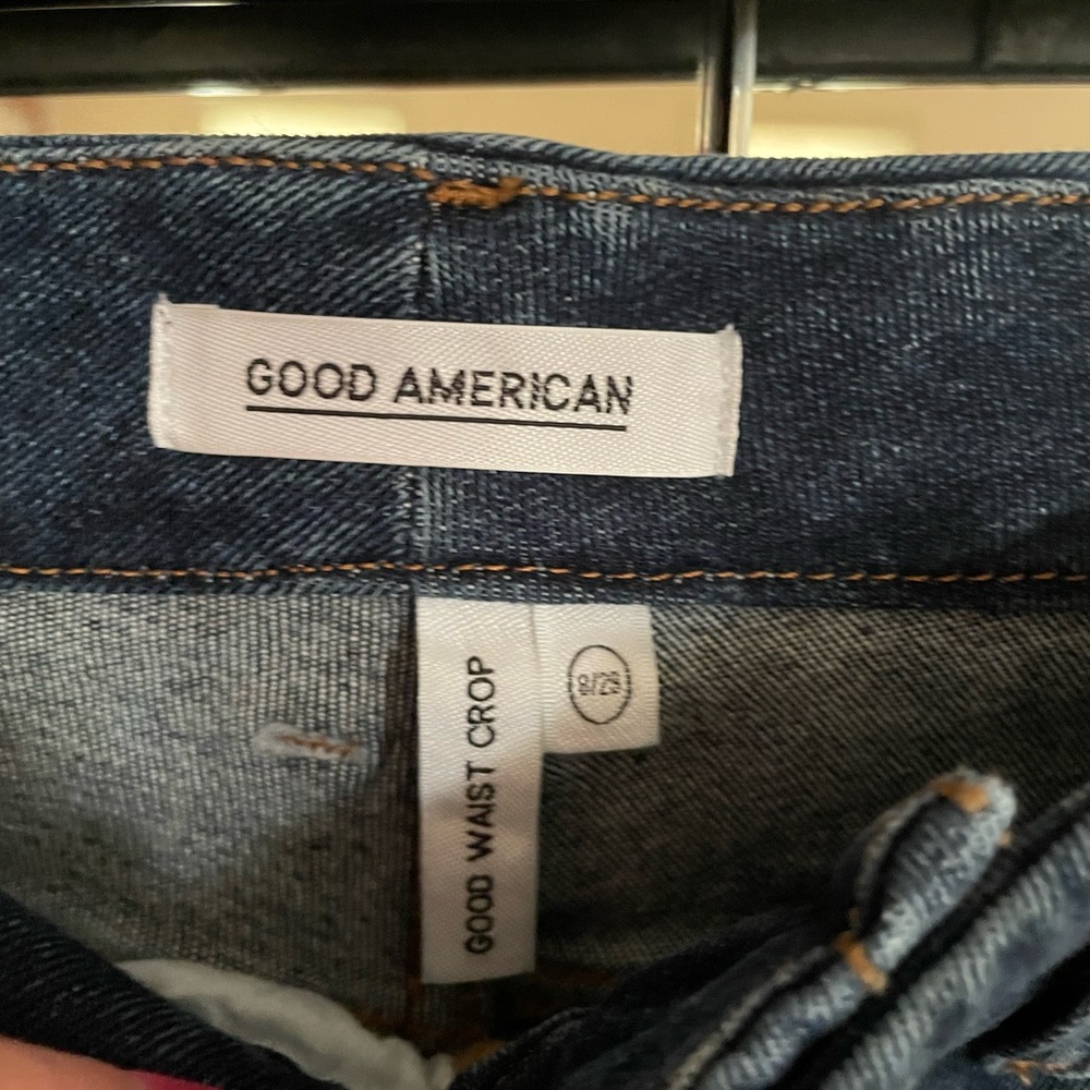 Good American good waist crop jeans
